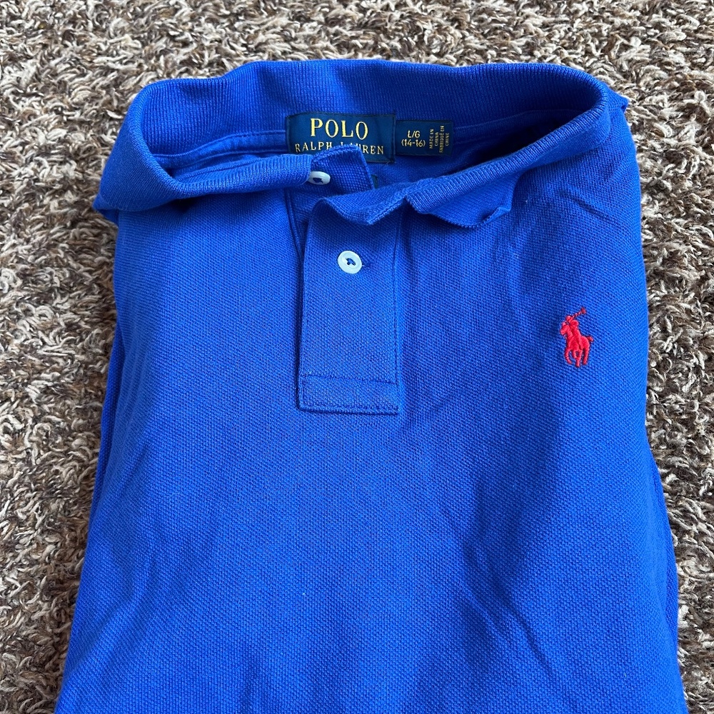 Boys Long Sleeve Polo T-Shirt